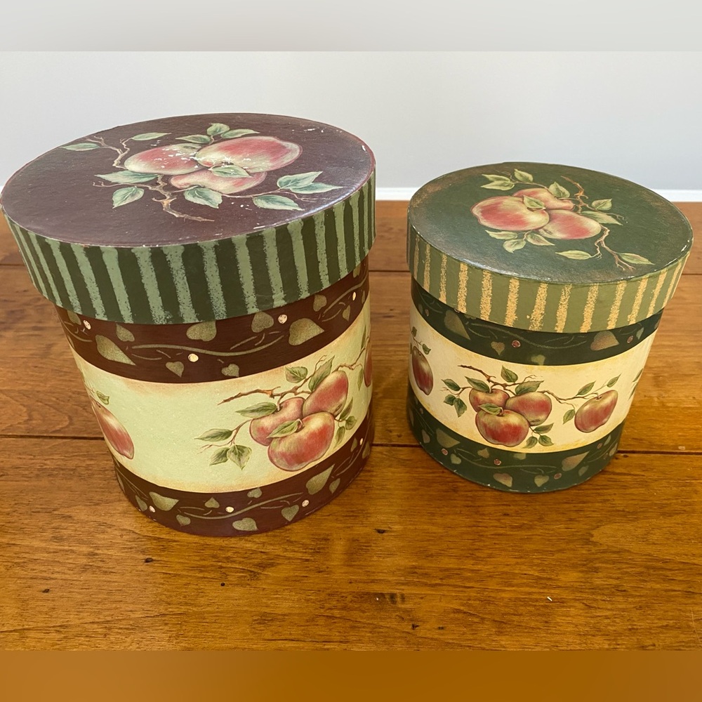 Set of Two Vintage Storage Containers